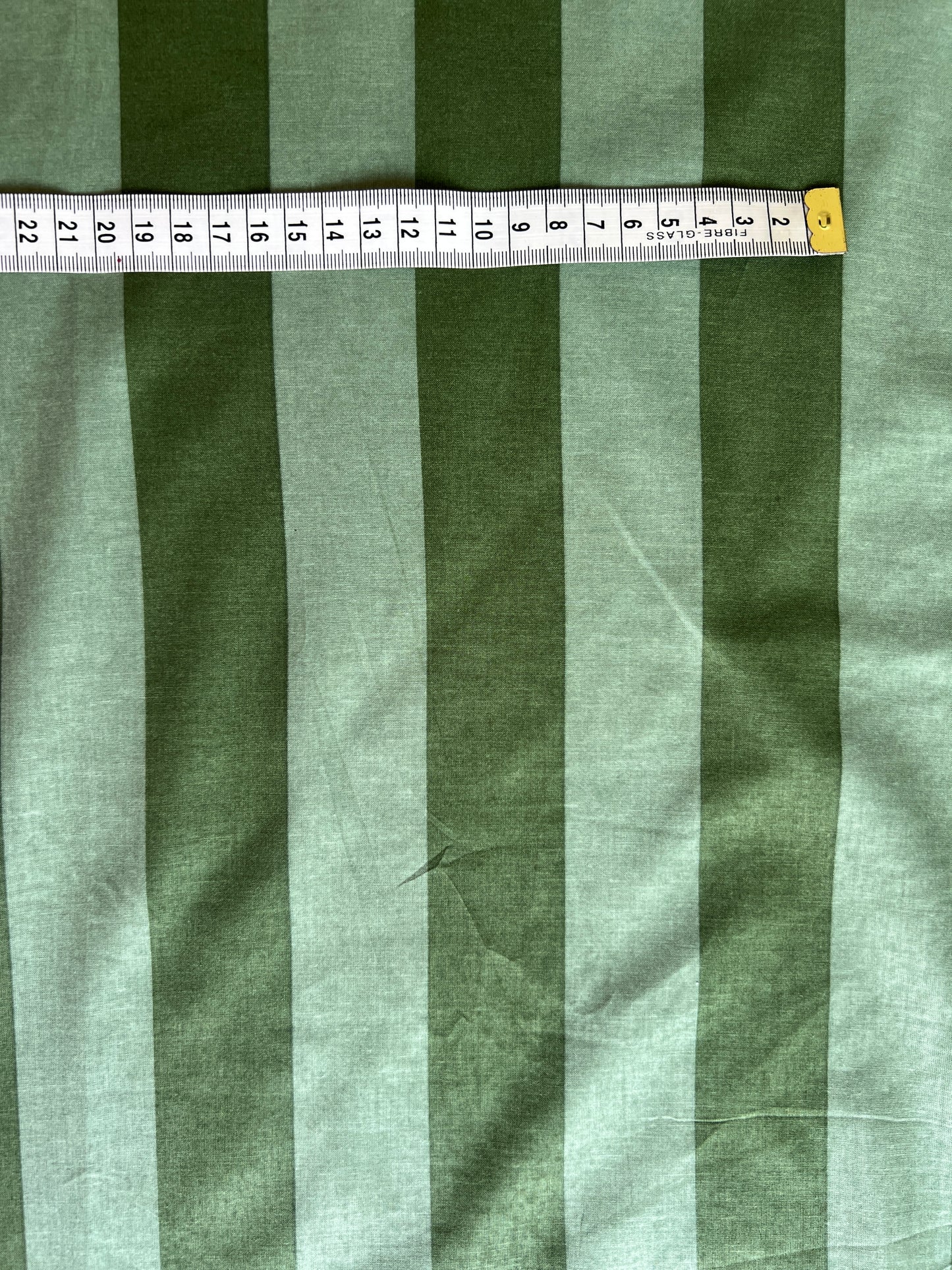 cotton fabric | sage green & moss green stripe