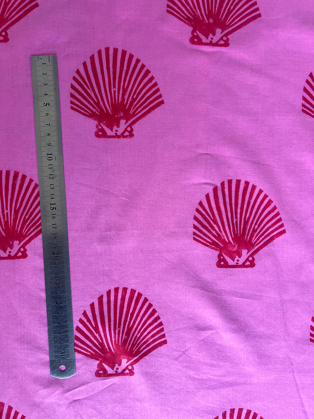 cotton fabric | hot pink red shell