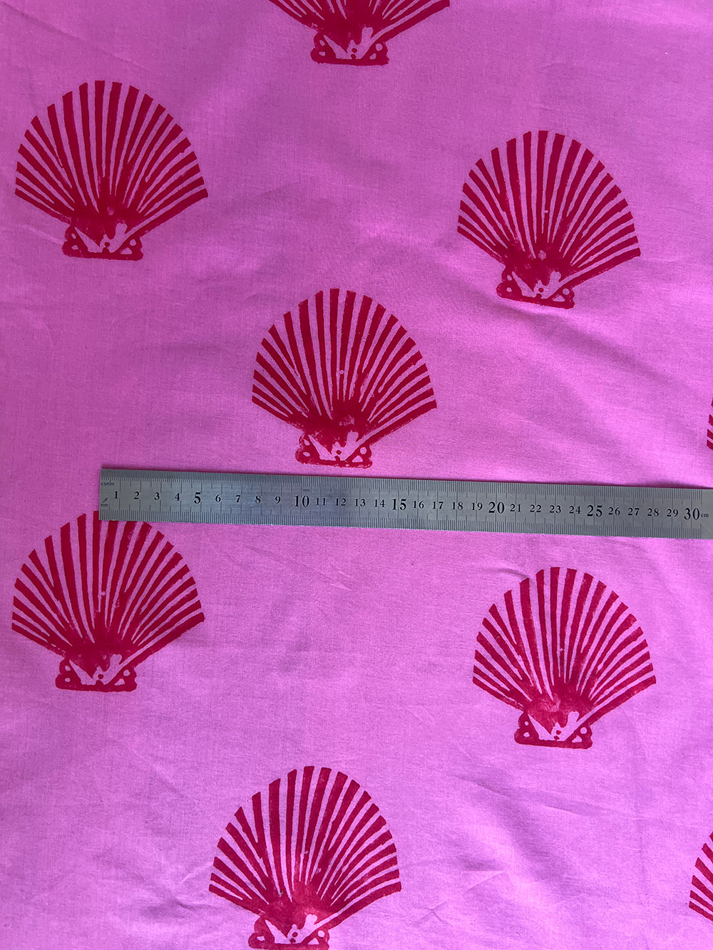 cotton fabric | hot pink red shell