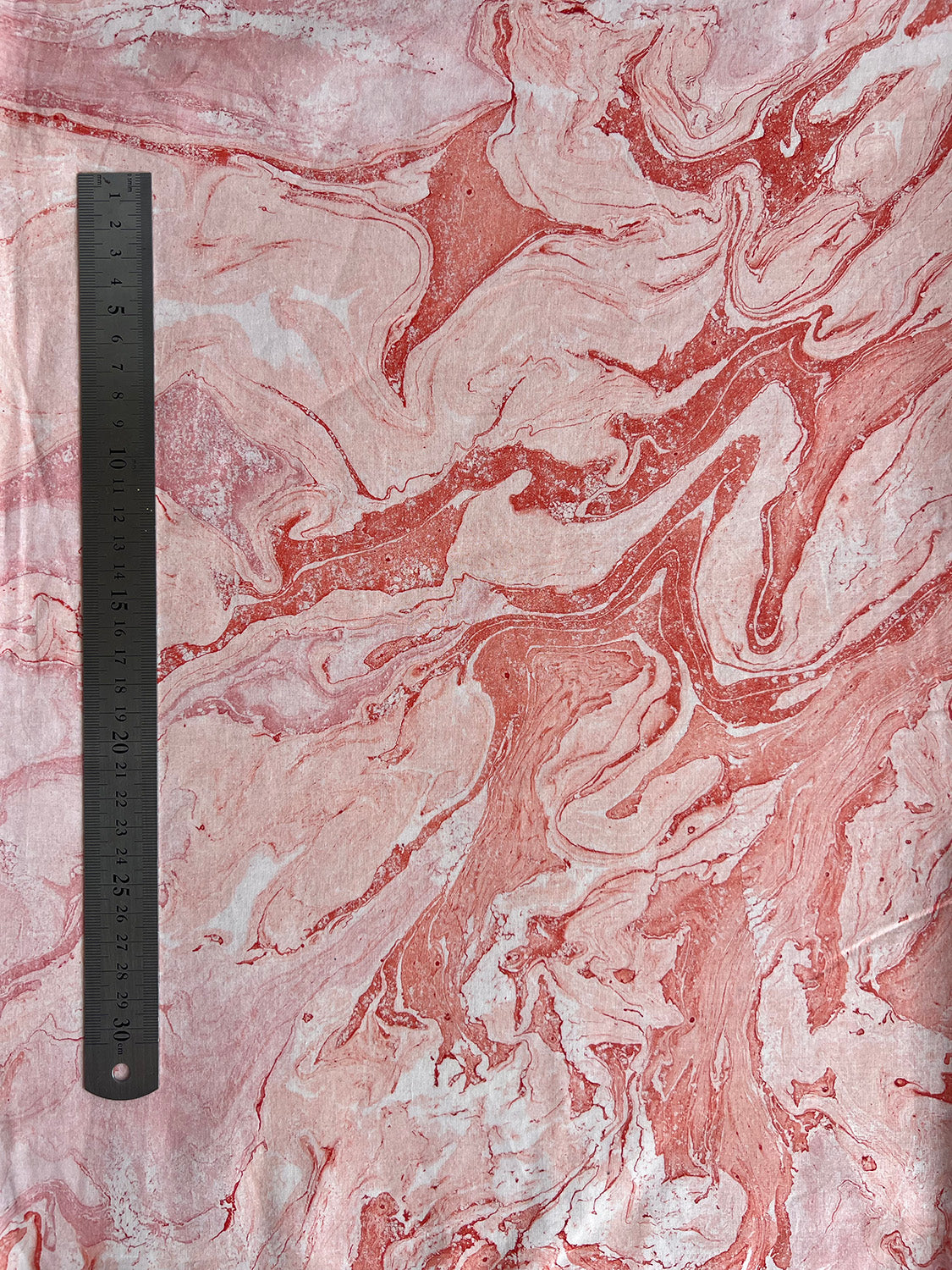 cotton fabric | cotton marbled peachy apricot