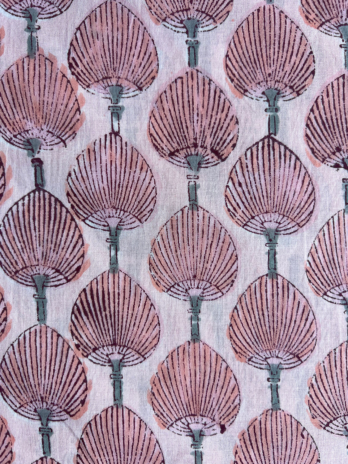 cotton fabric | palm fans