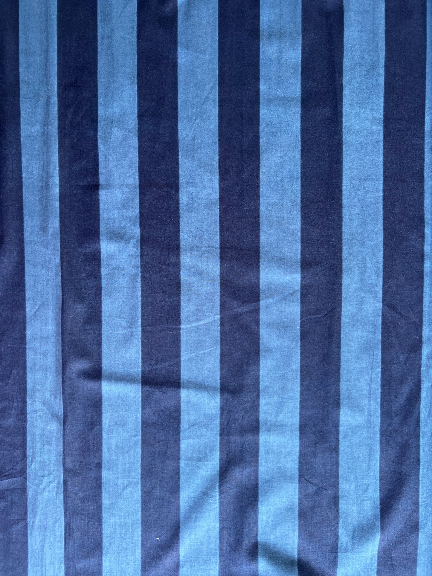 cotton fabric | inky blue & navy stripe