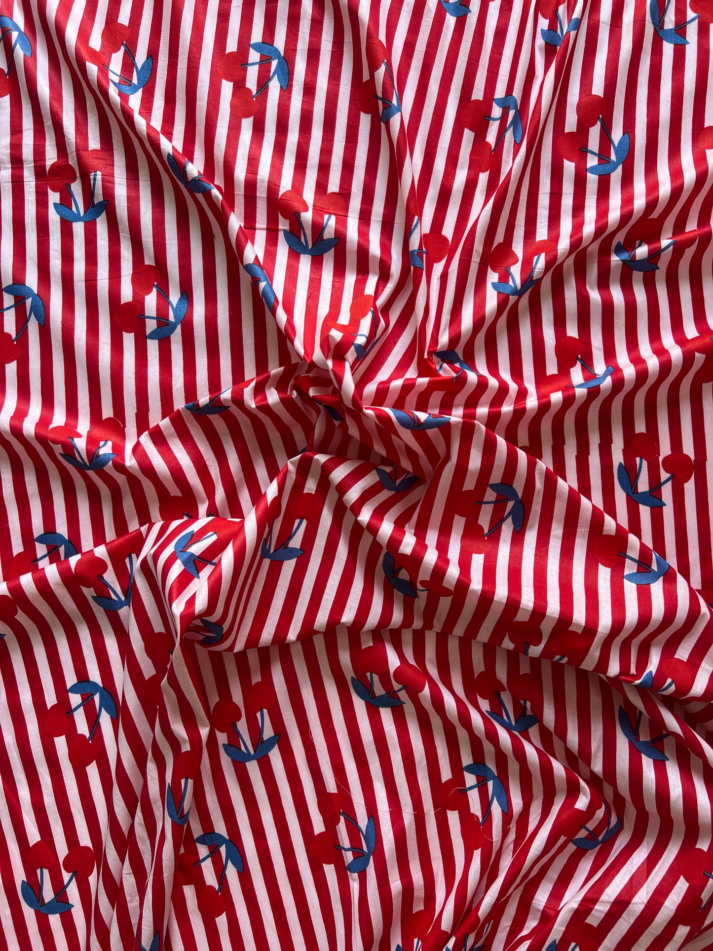 cotton fabric | sailor cherries