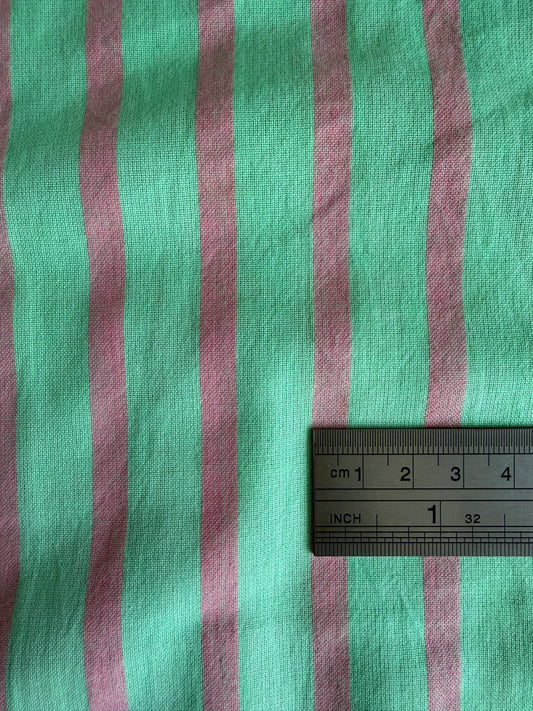 Mint Green & Baby Pink Stripe