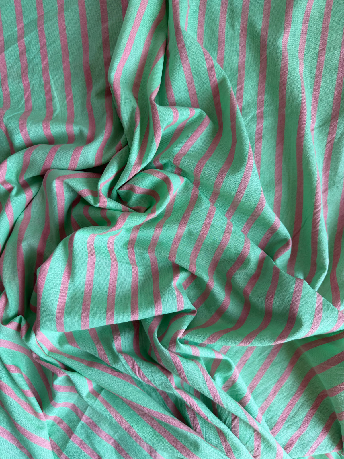 Mint Green & Baby Pink Stripe