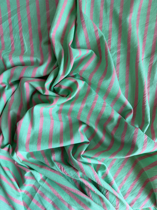 Mint Green & Baby Pink Stripe