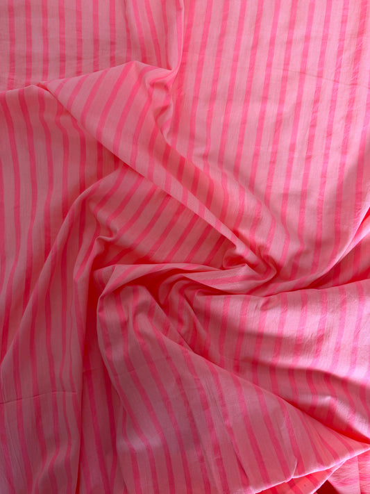 Coral & Pink Stripe