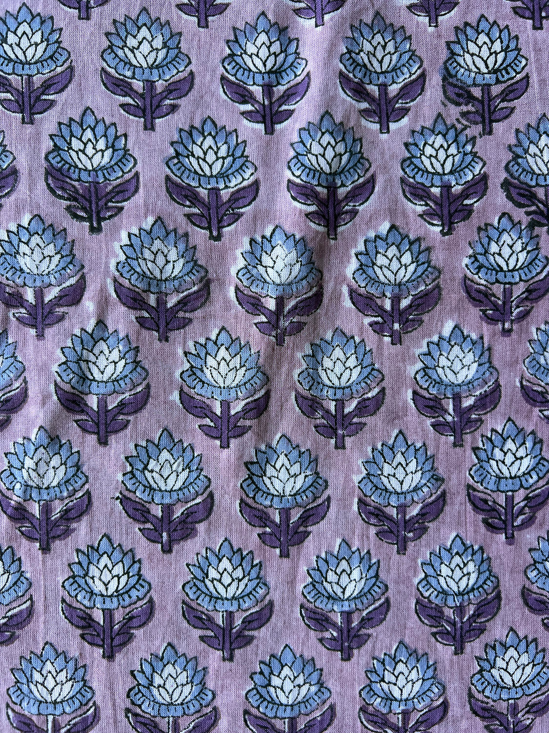 cotton fabric | lilac & mauve little flowers