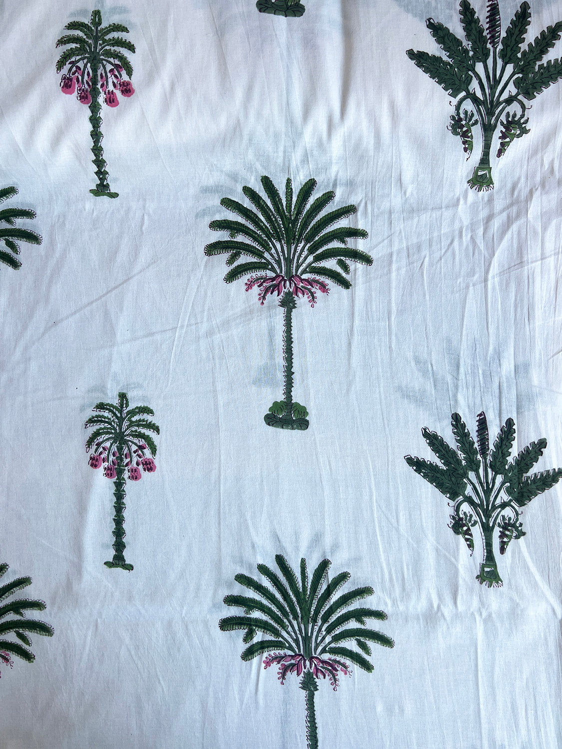 cotton fabric | palm tree grove