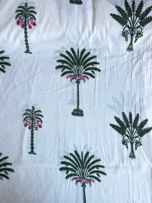 cotton fabric | palm tree grove