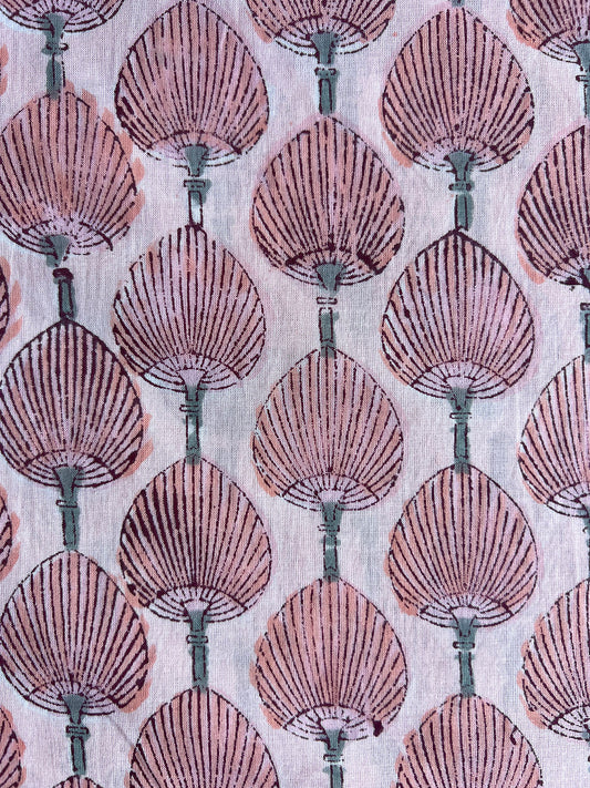 cotton fabric |  palm fans