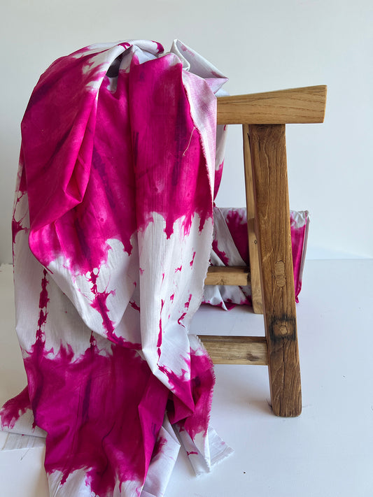 Exclusive Shibori Pattern - Raspberry