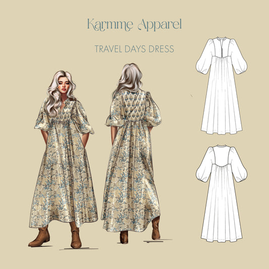 Travel Days Dress PDF Pattern